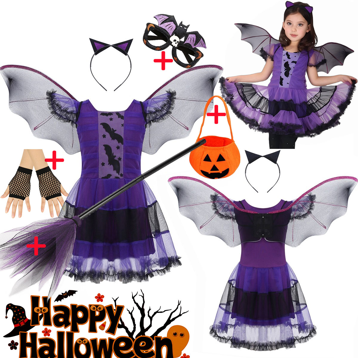 Cosplay Bat Prop - Costume de Cosplay chauve-souris volante pour