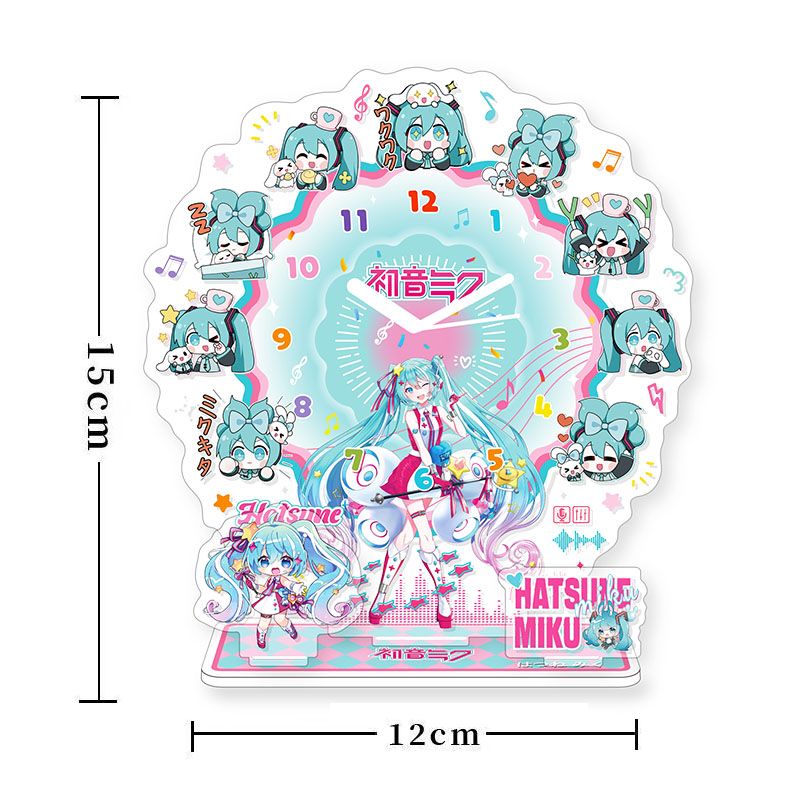 Acrylic Cosplay Prop - Horloge en acrylique Hatsune Miku Anime,