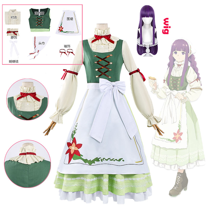 Frieren Cosplay Prop - Tenue de cosplay Anime Fern, personnage