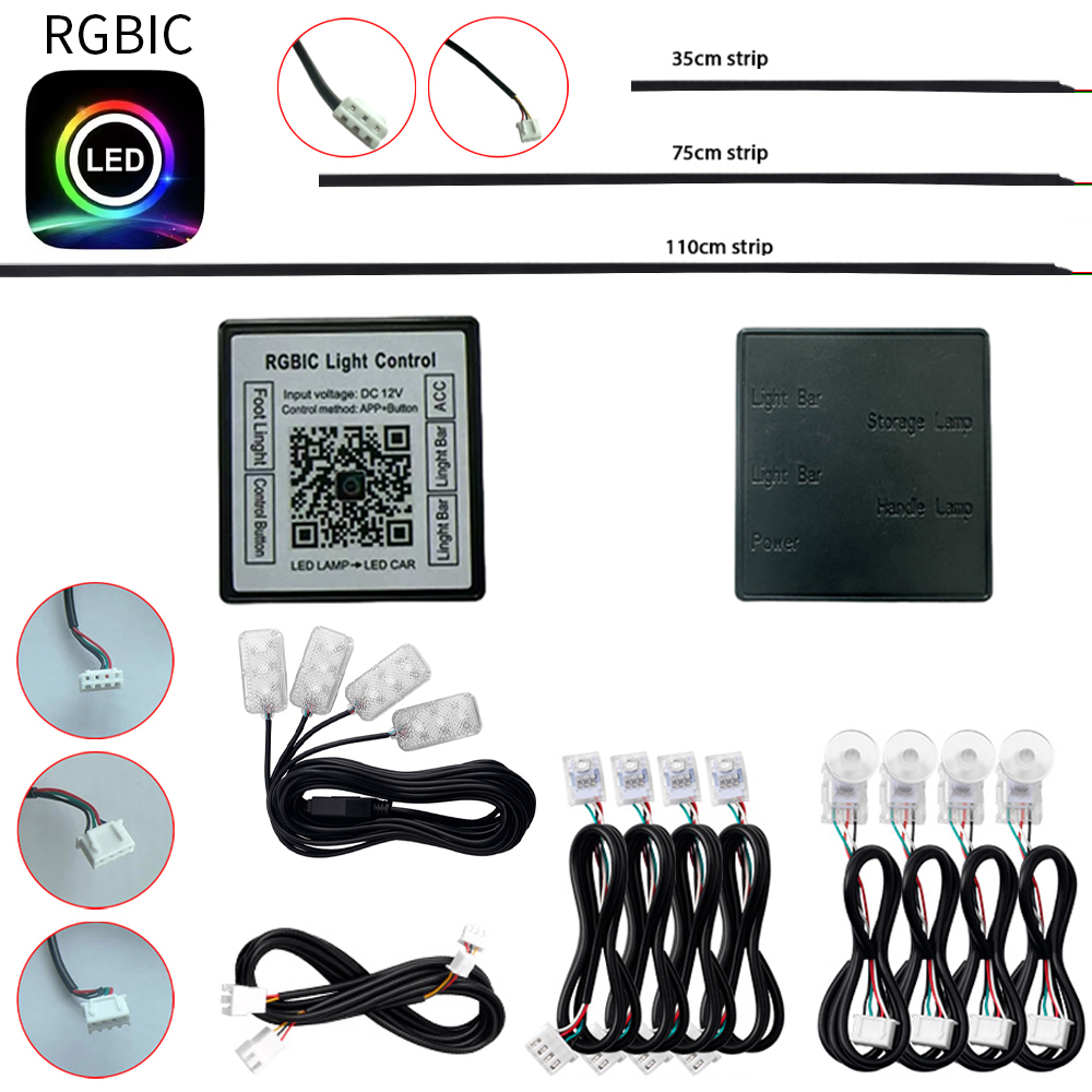 Led El Wire - Accessoires de lumière ambiante Symphony RGBIC,