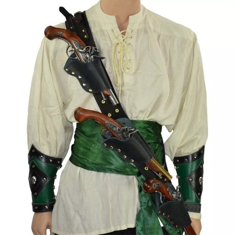 Cosplay Prop Bag - Renaissance Pirate Flintlock pistolet porte-pistolet étui