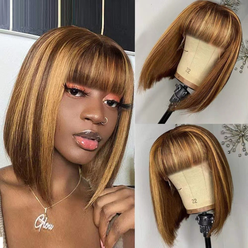Perruque courte pour femme ave - Wig Fiber Net avis et prix