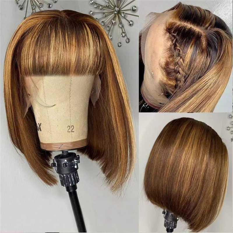 Perruque courte pour femme ave - Wig Fiber Net avis et prix