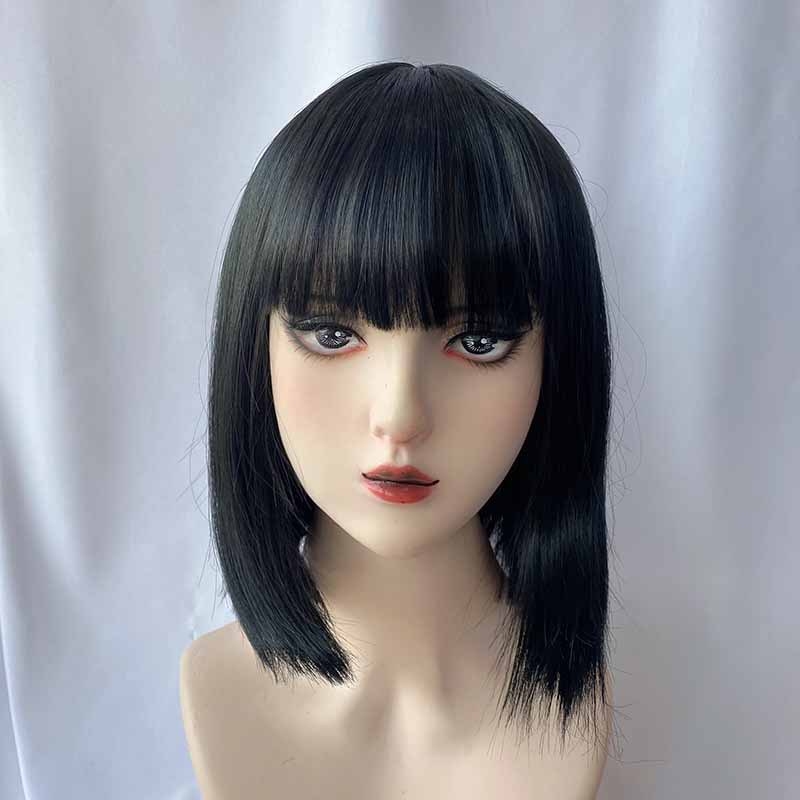 Perruque droite pour femme ave - Wig Fiber Net avis et prix