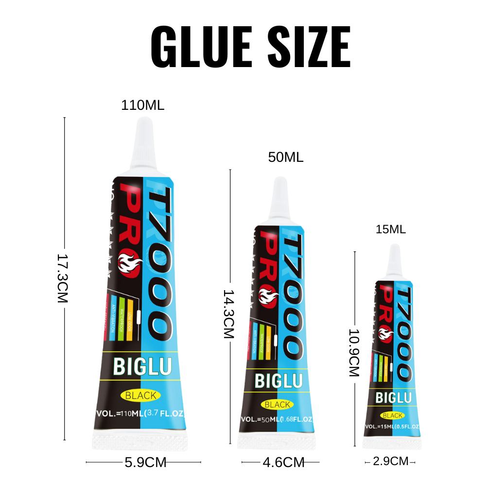 BIGLU T7000 PRO colle noir Con - Contact Cement Glue avis et prix