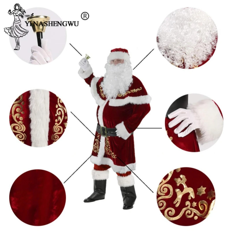 Aa26 Costume de père noël 12 p - Cospa Cosplay Costume avis et prix